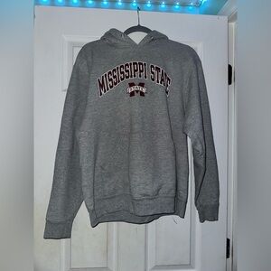 Russell Athletic Gray Mississippi State Hoodie